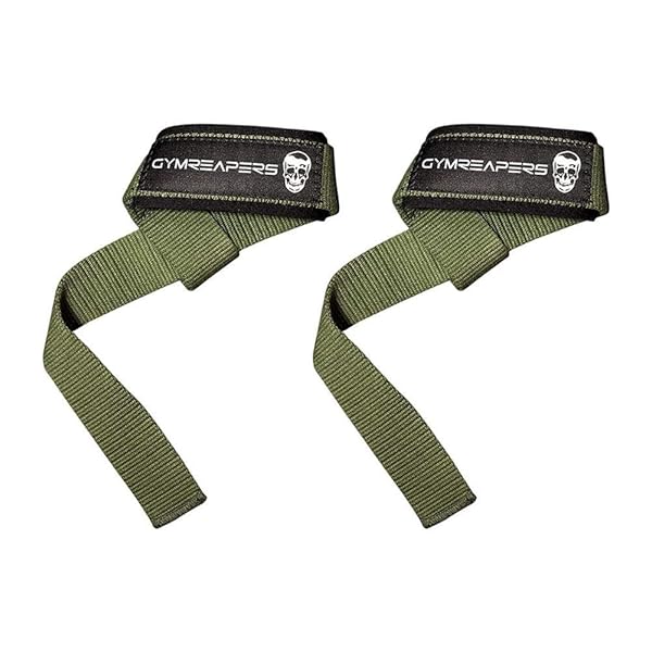 Gymreapers Gymreapers Military Green Lifting Wrist Straps - Padded Neoprene for Weightlifting, Powerlifting & Strength Training