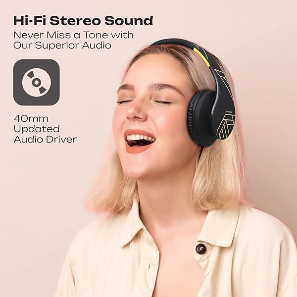 PowerLocus PowerLocus Bluetooth Over-Ear Headphones: Wireless, Foldable, Built-in Mic, FM & Micro SD for iPhone, Samsung, iPad, PC - View 6 of 10
