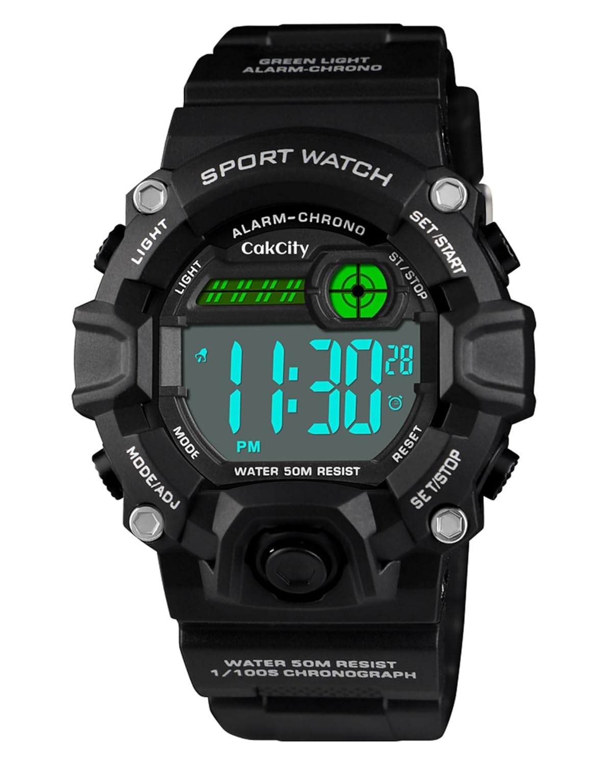 CakCity CakCity Boys Camouflage LED Sports Watch Waterproof Digital Military Style for Kids Age 5-10 with Silicone Band Alarm and Stopwatch