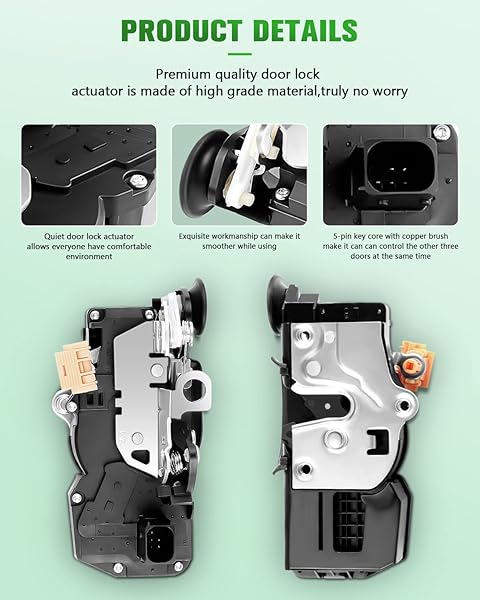 SCITOO SCITOO Rear Left Door Lock Actuator Replacement for 2006-2011 Impala - Easy Install & Durable - View 4 of 8
