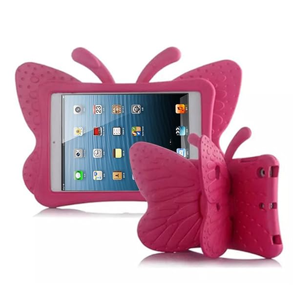 Simicoo Simicoo 3D Cute Butterfly iPad Pro 9.7 Case - Lightweight, Shockproof & Kid-Friendly (Rose) - Perfect Gift for Kids!