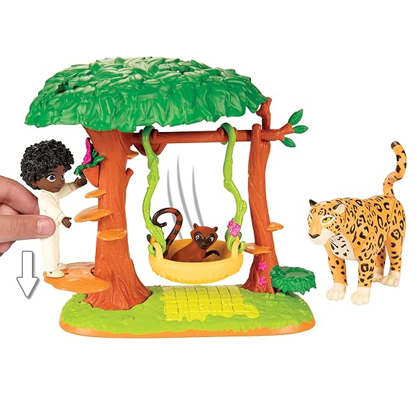 Disney Encanto Disney Encanto Antonios Animal Swing Playset with Jaguar Figure for Fun Outdoor Play - View 2 of 9
