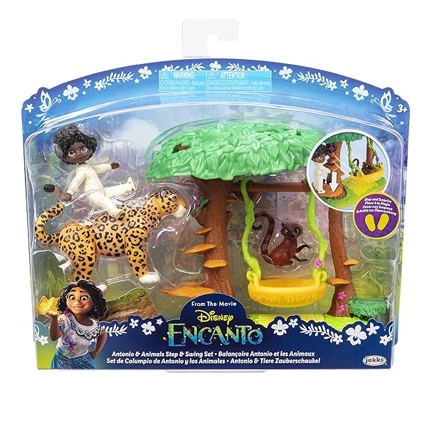 Disney Encanto Disney Encanto Antonios Animal Swing Playset with Jaguar Figure for Fun Outdoor Play - View 5 of 9