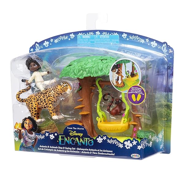 Disney Encanto Disney Encanto Antonios Animal Swing Playset with Jaguar Figure for Fun Outdoor Play - View 6 of 9