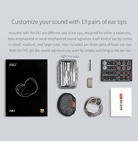 FiiO FiiO FA7 HiFi Quad Driver In-Ear Monitors: Best Detachable Cable Headphones for iOS & Android - View 8 of 8
