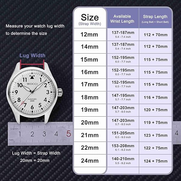 WOCCI WOCCI 18mm Silicone Watch Band Quick Release Rubber Replacement Strap with Silver Buckle Black - View 5 of 9