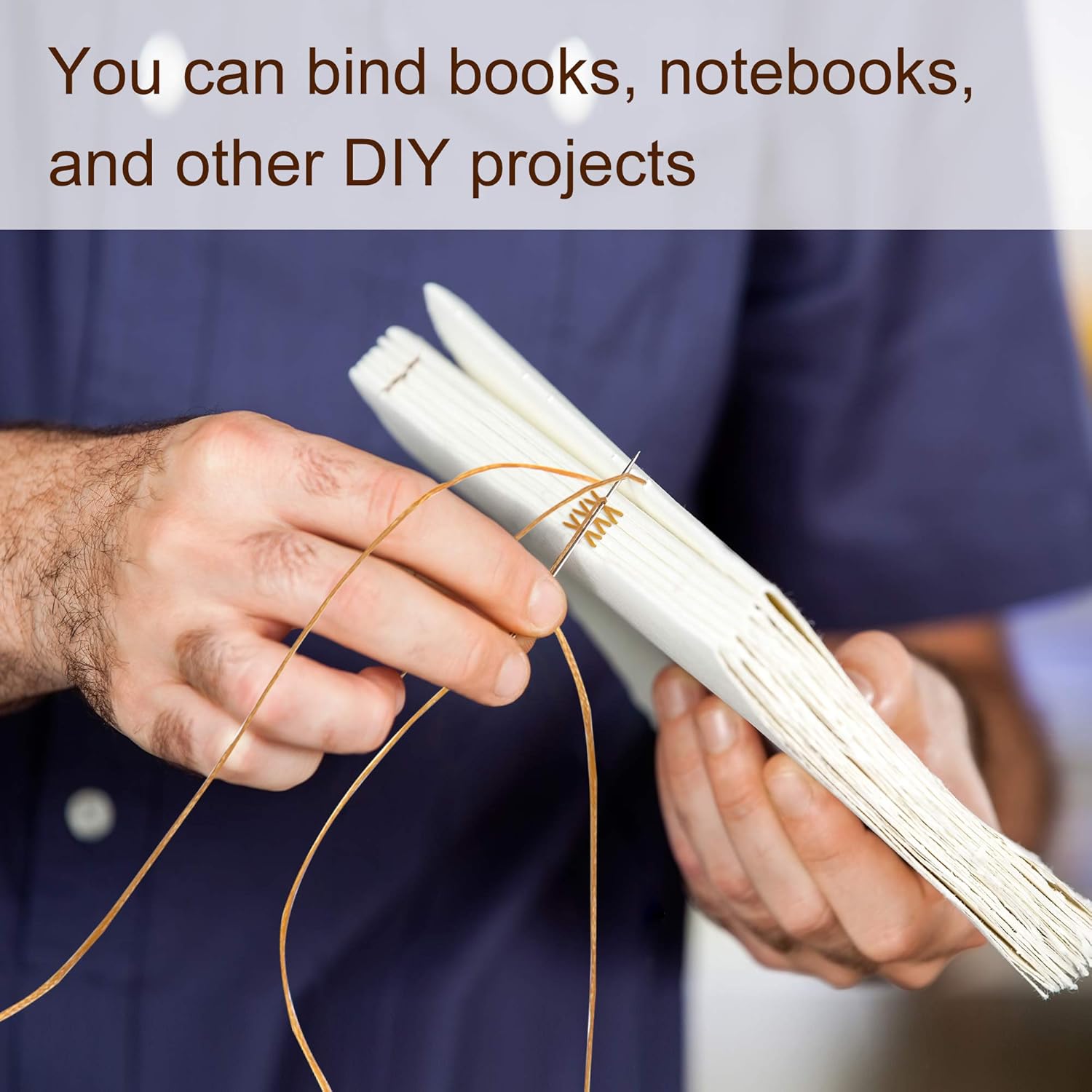 FEPITO FEPITO 21pcs Leather Waxed Thread Kit 8 Colors 264 Yards 150D for DIY Sewing Craft with Leather Hand Tools - View 4 of 7