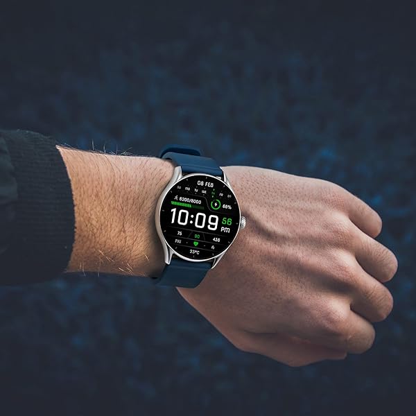 WOCCI WOCCI 20mm Silicone Watch Band Quick Release Rubber Strap with Silver Buckle Navy Blue - View 2 of 9