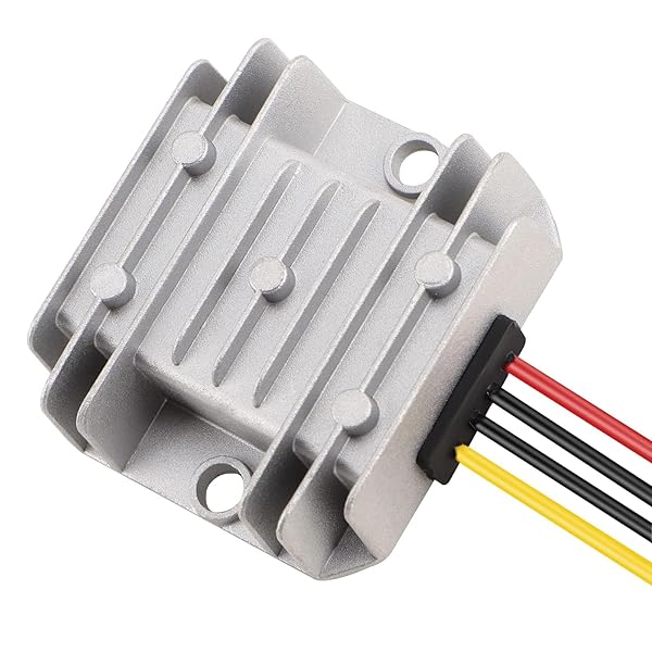 DROK DROK Adjustable Voltage Regulator Waterproof DC to DC Buck Converter 8-35V to 3-24V 5A Aluminum Case Step Down Power Supply - View 7 of 7