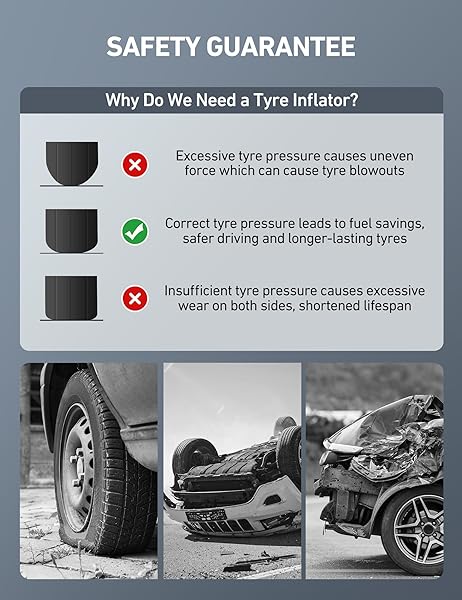 AstroAI AstroAI Digital Tire Pressure Gauge & Inflator: Heavy Duty Air Chuck, 3-250 PSI, Quick Connect for Easy Use - View 6 of 7