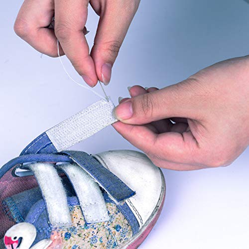 IHKFILAN White Sew On Hook and Loop Tape 3/4 Inch Wide 10 Meters Length Durable Nylon Fabric for Easy Fastening - View 5 of 7