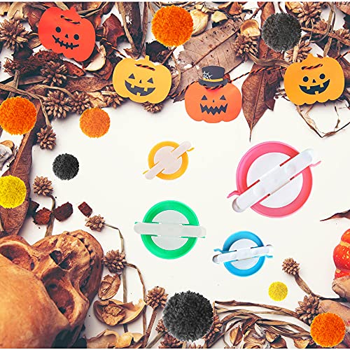 RRigo Pom Pom Maker Set 4 Sizes for DIY Wool Yarn Knitting Craft Projects Ideal for Adults - View 8 of 9