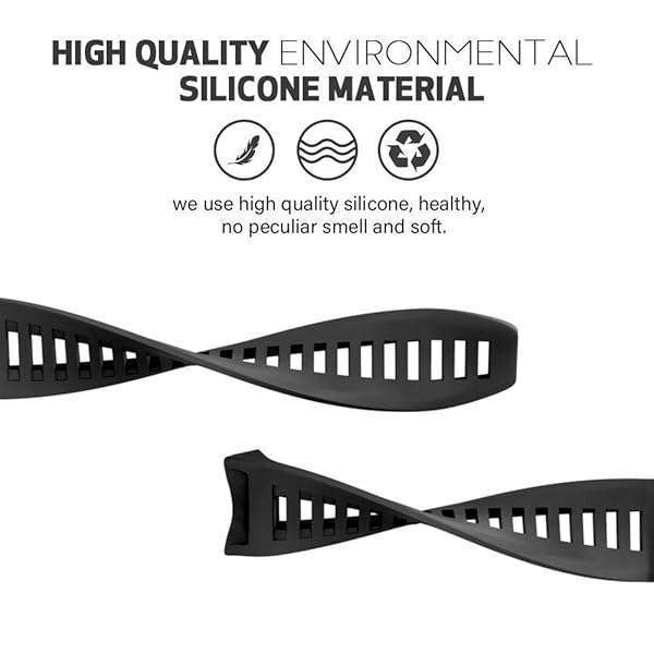 NotoCity Buy NotoCity Soft Silicone Replacement Band for Garmin Instinct 2/Solar/Tactical - Durable Black Strap - View 2 of 7