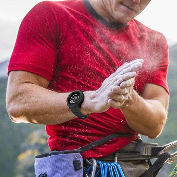 NotoCity Buy NotoCity Soft Silicone Replacement Band for Garmin Instinct 2/Solar/Tactical - Durable Black Strap - View 4 of 7