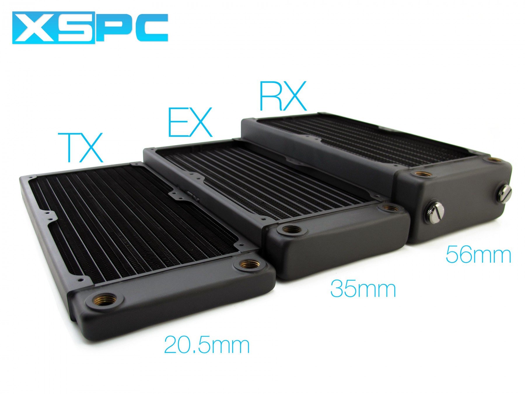 XSPC TX360 Crossflow Ultra Thin Radiator 120mm Triple Fan Black for High Performance Cooling - View 4 of 6