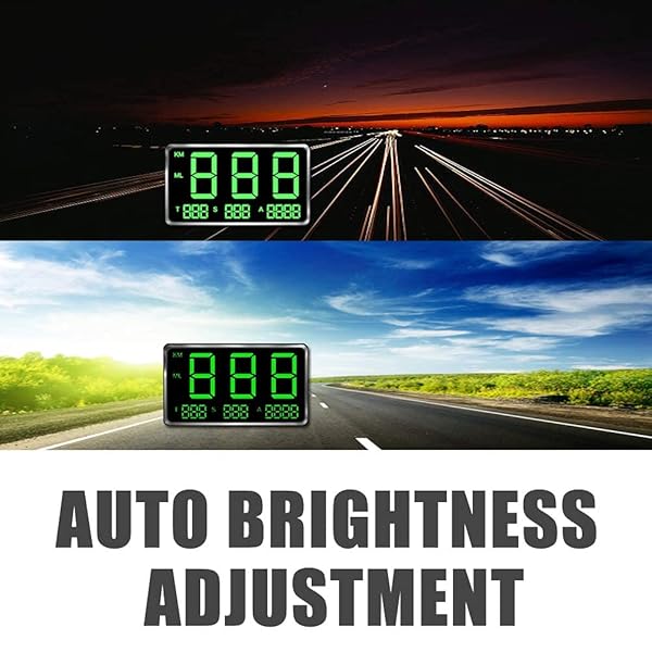 kingneed Kingneed HUD Universal GPS Head-Up Display: Speedometer, Odometer & Over Speed Alarm for All Vehicles - View 9 of 10