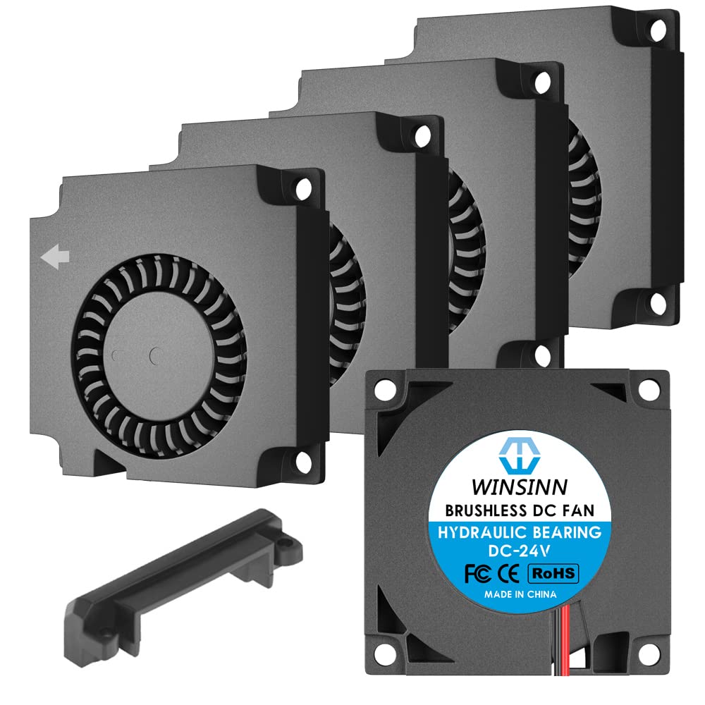 WINSINN 40mm Blower Fan 24V Upgrade for Ender 3 Pro CR-10S Pack of 5 High Performance Hydraulic Bearing Fans