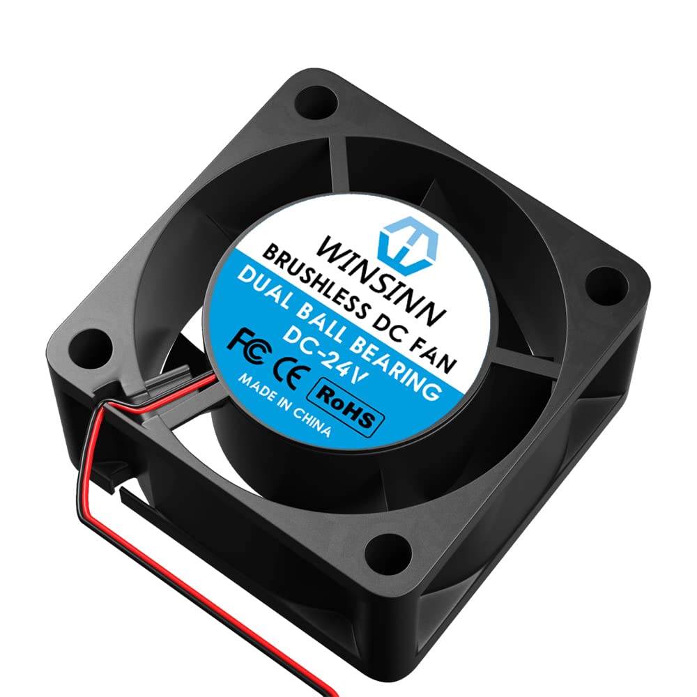 WINSINN WINSINN 40mm 24V Fan Pack of 4 for 3D Printers Brushless Cooling Dual Ball Bearing 4020 Micro Fans - View 5 of 5