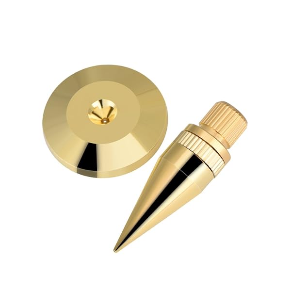 Zerone Zerone Speaker Spike Pad Kit: 8 Pairs of 6x36mm Copper Isolation Stands for Speakers, Amplifiers & Turntables - View 5 of 10