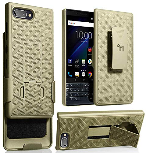 Nakedcellphone Champagne Gold Clip Case for BlackBerry Key2 LE - Kickstand & Holster Combo - View 2 of 10