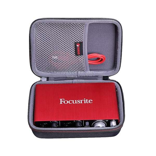 XANAD XANAD Hard EVA Case for Focusrite Scarlett Solo & 2i2 (3rd Gen) - Durable Storage Bag for Audio Interfaces