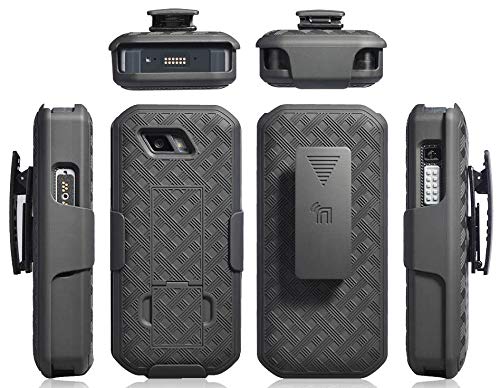 Nakedcellphone Buy Nakedcellphone Combo Series Case for Sonim XP5s - Hard Cover with Kickstand & Rotating Belt Clip - Black - View 10 of 10