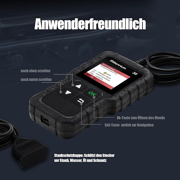 LAUNCH LAUNCH Millennium 30 OBD2 Scanner Car Code Reader Full OBD2 Functions Check Engine Light Diagnostic Tool Lifetime Free Update - View 5 of 6