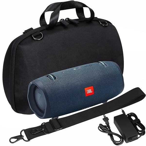 co2CREA co2CREA Hard Travel Case for JBL Xtreme 2 Portable Bluetooth Speaker Black with Blue Interior Durable Protection - View 7 of 9