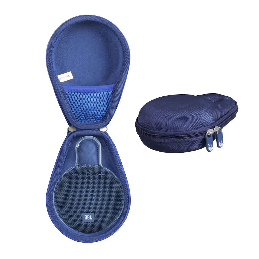 Hermitshell Travel Case for JBL Clip 3 Portable Waterproof Bluetooth Speaker Blue