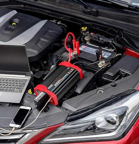 NDDI POWER Buy NDDI POWER 1000W Car Power Inverter - Dual AC Outlets & USB Fast Charging Adapter - View 7 of 8