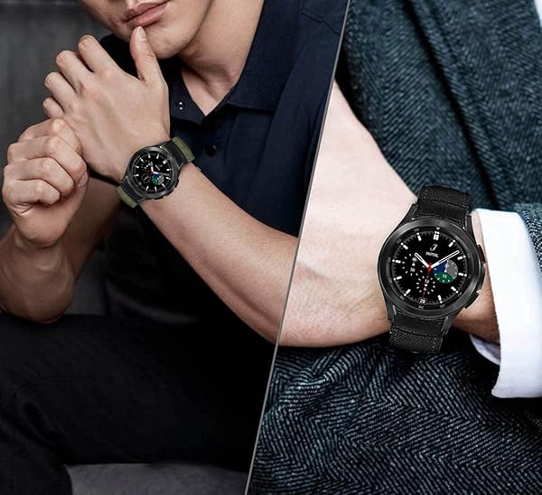 Olytop Durable 22mm Nylon Bands for Galaxy Watch 46mm, 3 45mm & Gear S3 - 2 Pack Sports Replacement Straps - View 6 of 7