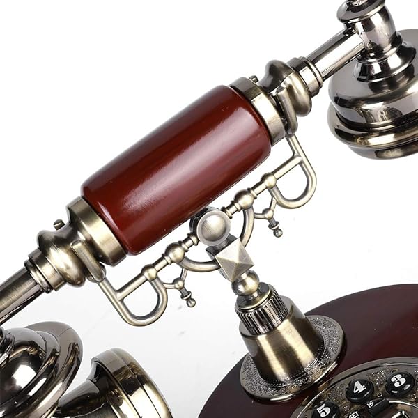 Zerone Antique Telephone Classic European Retro Landline Corded Vintage Phone with Hanging Headset for Home Hotel Office Decor - View 6 of 9