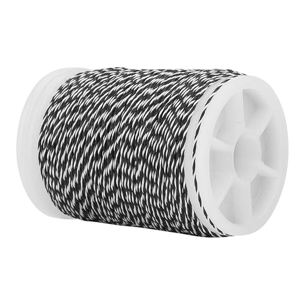 Tbest High-Quality Archery Supplies: 120m Nylon Bowstring Serving Thread (Black & White) - Perfect for Your Archery Needs!
