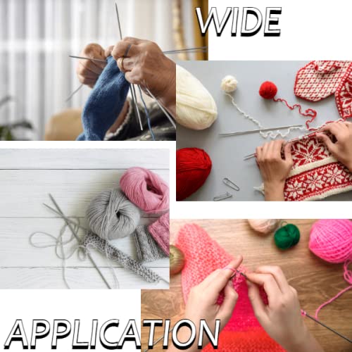 Hilitand "Hilitand 55pcs Knitting Needles Set - 11 Sizes of 7.9" Double Pointed Stainless Steel for Sweater & Crochet DIY" - View 2 of 9