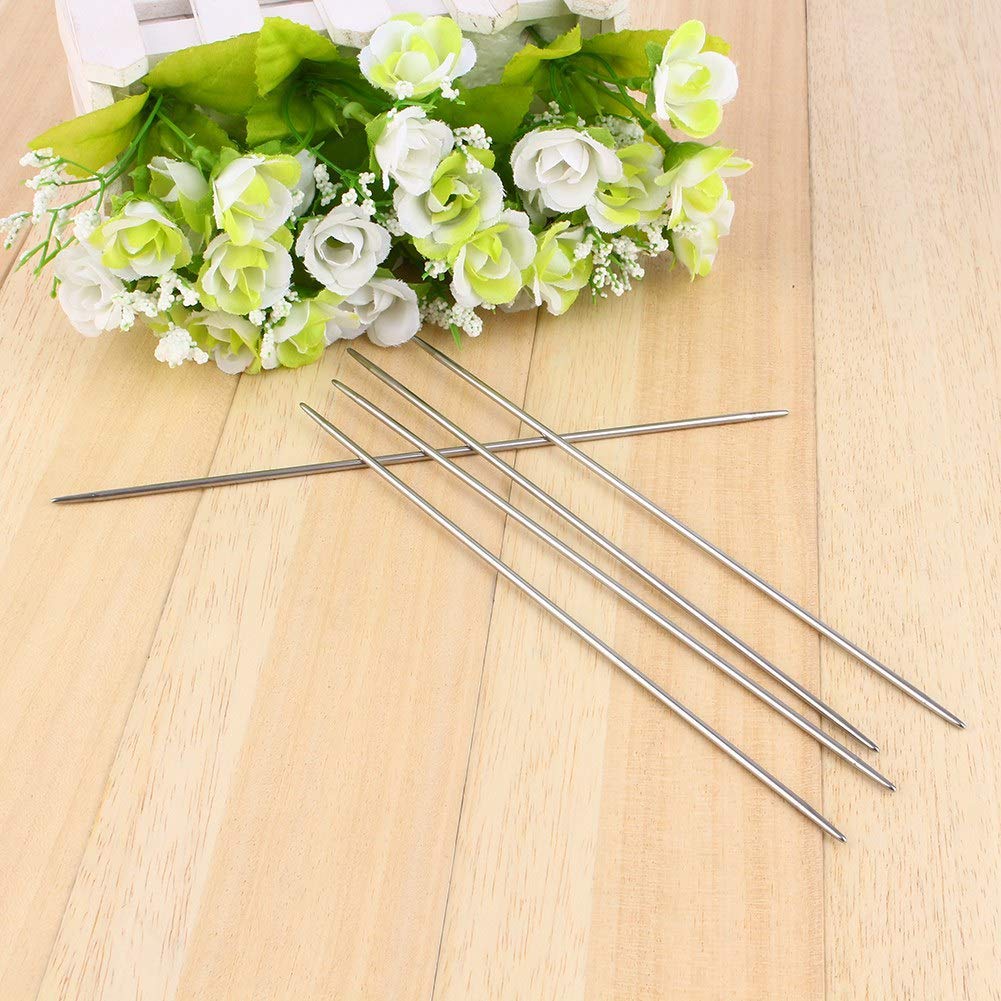Hilitand "Hilitand 55pcs Knitting Needles Set - 11 Sizes of 7.9" Double Pointed Stainless Steel for Sweater & Crochet DIY" - View 5 of 9