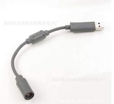 Zerone Zerone Wired Controller USB Breakaway Adapter for XBOX 360 - High-Quality Connection Cable (Gray) - View 7 of 10