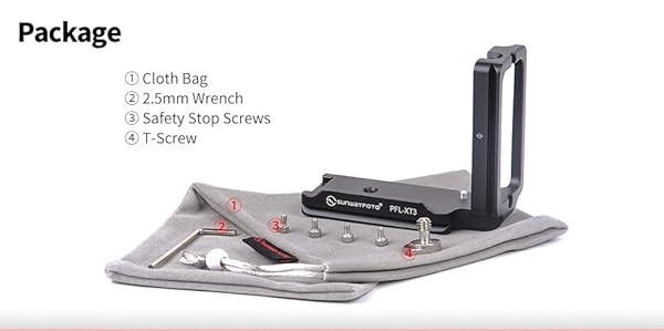 SUNWAYFOTO Buy SUNWAYFOTO PFL-XT3 QR L Plate for Fuji X-T3 - ARCA Compatible Bracket - View 9 of 10
