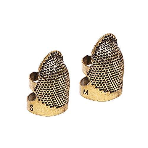 TADAE 4 Pack Adjustable Sewing Thimbles - Metal Finger Protectors for Quilting & DIY Crafts | Essential Needlework Tools - View 7 of 7