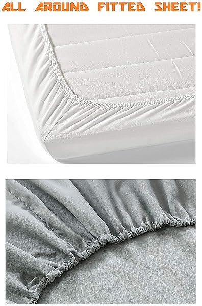 Elegant Comfort Elegant Comfort 1500 Premium Hotel Quality Fitted Sheet Soft Microfiber Deep Pocket 16 Inch Wrinkle Fade Resistant Queen Black - View 2 of 8