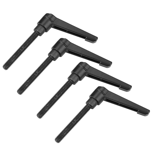 Hilitand Buy Hilitand 4PCS Adjustable M8 Stainless Steel Clamping Lever Handles - 60MM Black Machine Knobs