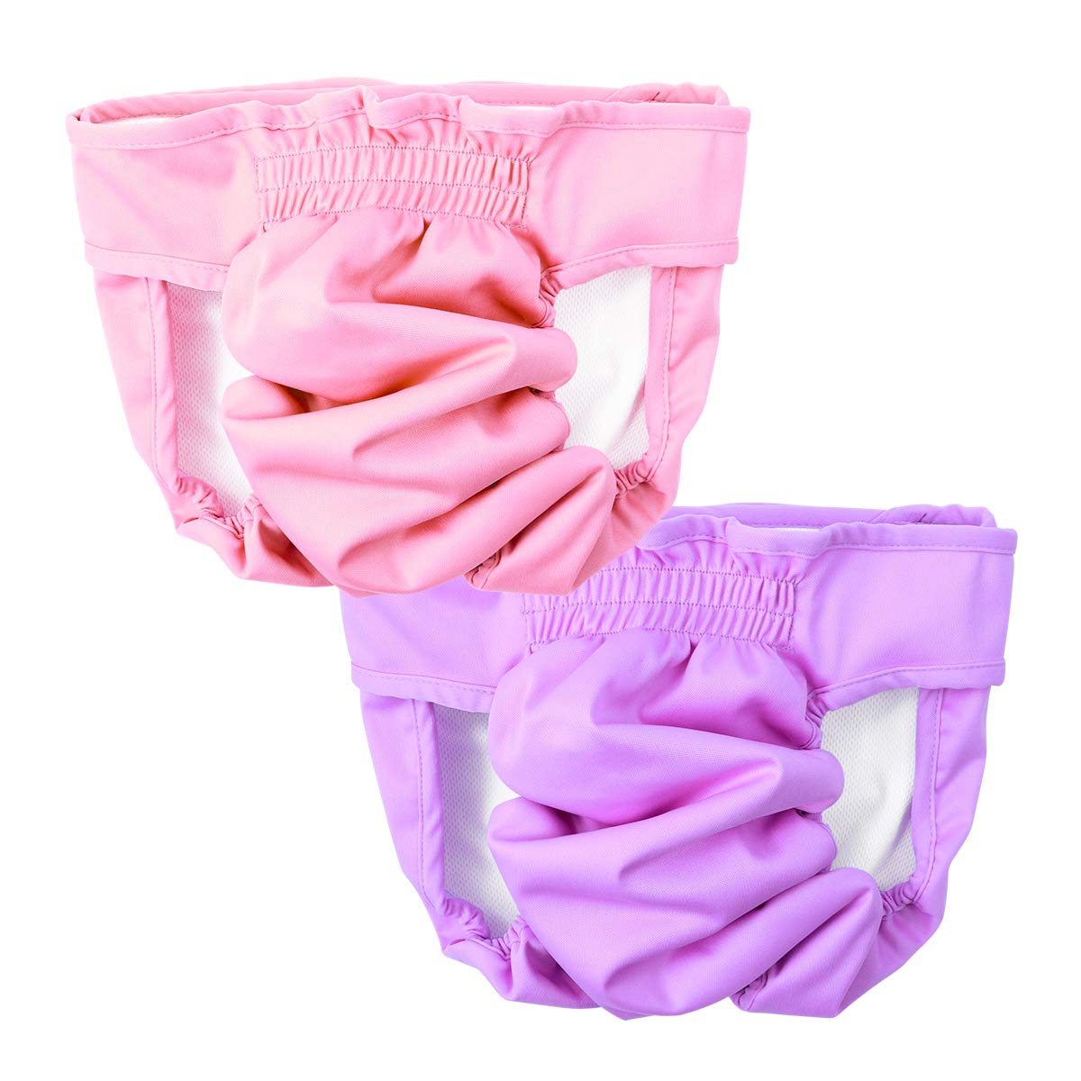 POPETPOP POPETPOP 2 Pack Reusable Dog Diapers for Female Dogs Size L Washable Pants and Wraps