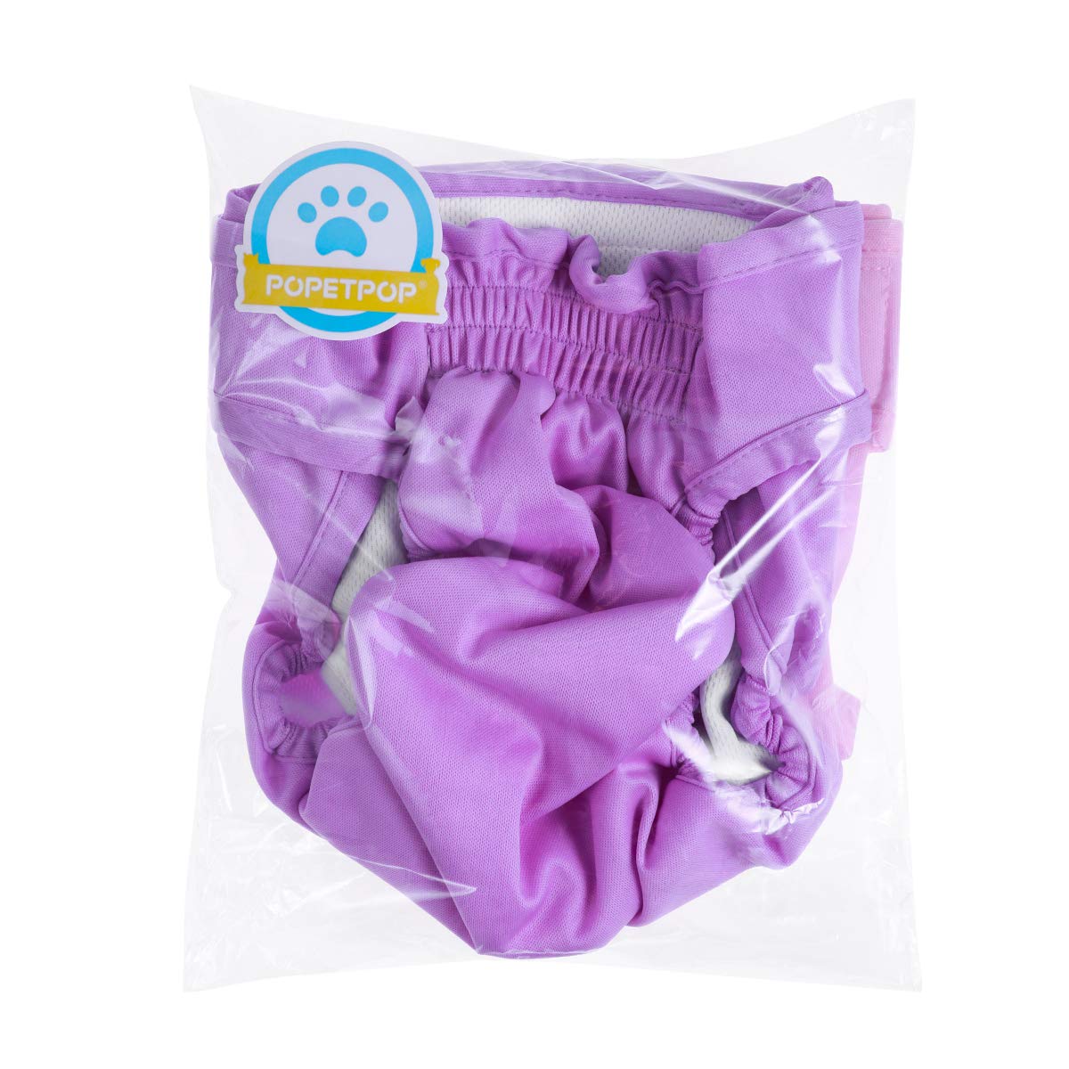 POPETPOP POPETPOP 2 Pack Reusable Dog Diapers for Female Dogs Size S Washable Pants and Wraps - View 8 of 9