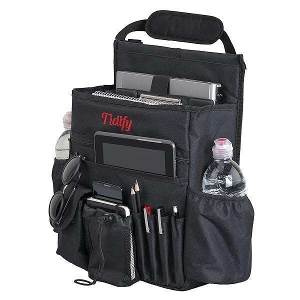 Tidify 2023 Tidify Car Front Seat Organizer: Tablet & Laptop Storage with Adjustable Straps - Your Mobile Office Solution - View 3 of 11