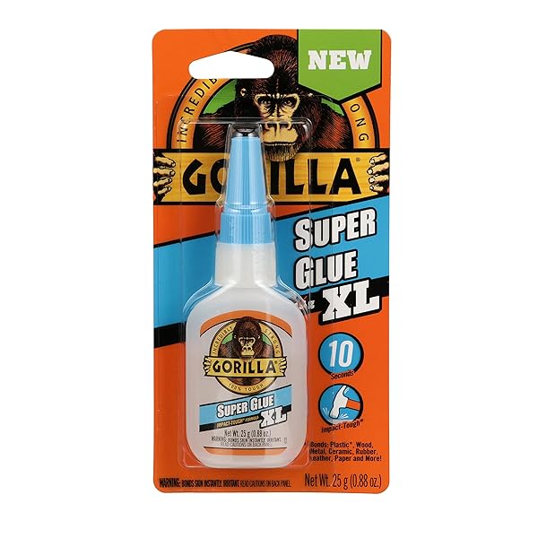GORILLA Buy Gorilla Super Glue XL 25g - Clear Adhesive for Strong, Fast Bonding | Pack of 1