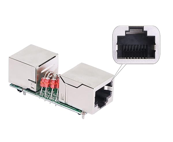 CERRXIAN Protect Your Network: CERRXIAN Ethernet Surge Protector RJ45 Coupler (2-Pack) for Outdoor Use - View 5 of 8