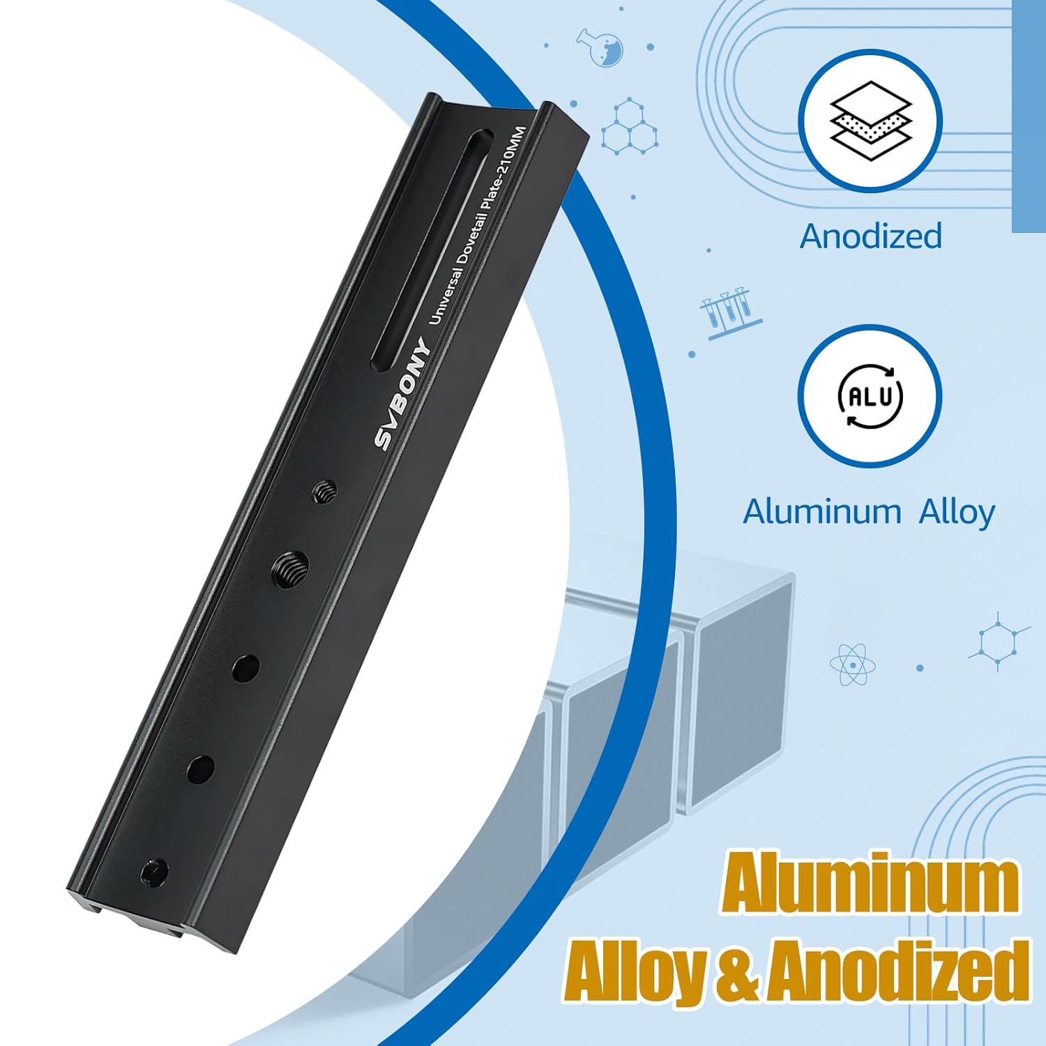 SVBONY SVBONY SV219 Dovetail Mount Plate - 210mm Universal Telescope Accessory for Vixen Saddles & Astrophotography - View 4 of 8