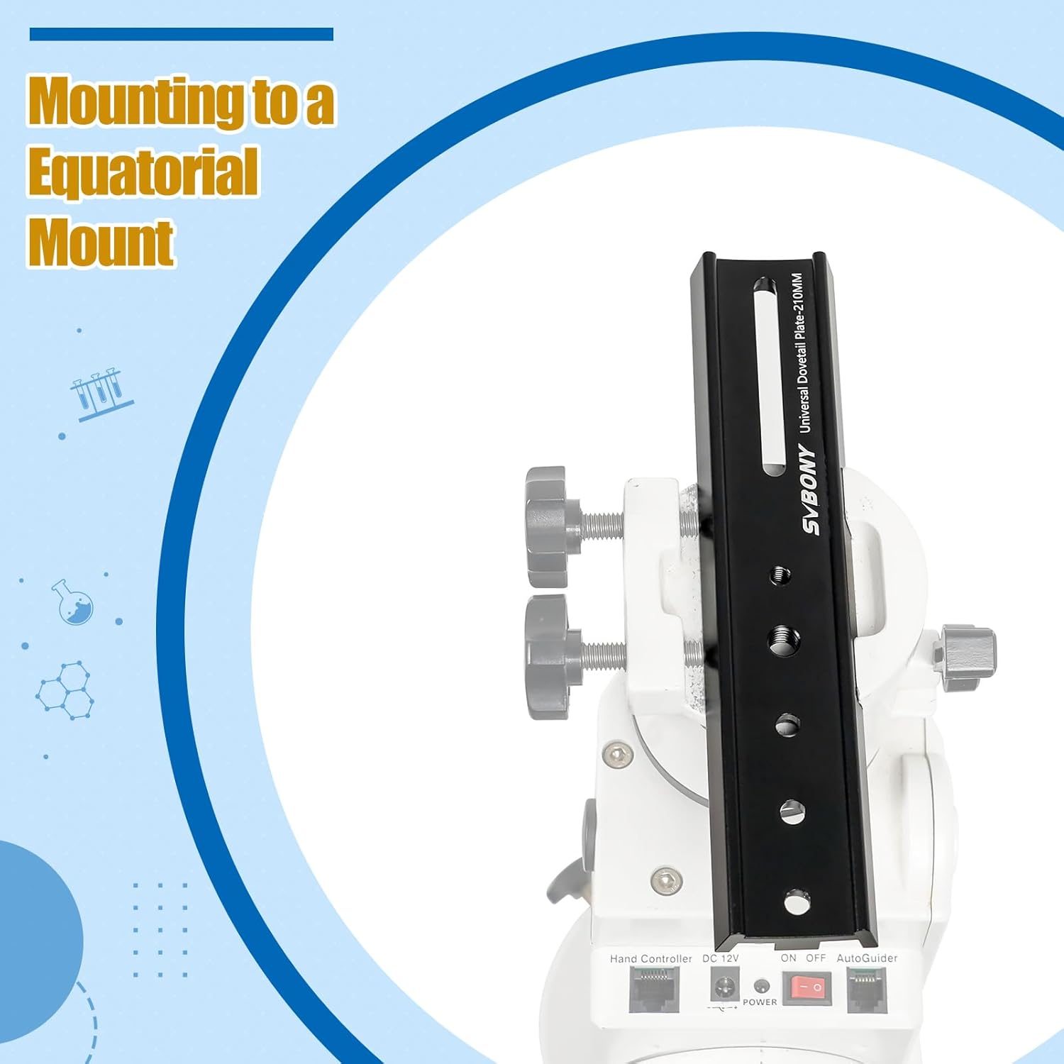 SVBONY SVBONY SV219 Dovetail Mount Plate - 210mm Universal Telescope Accessory for Vixen Saddles & Astrophotography - View 6 of 8