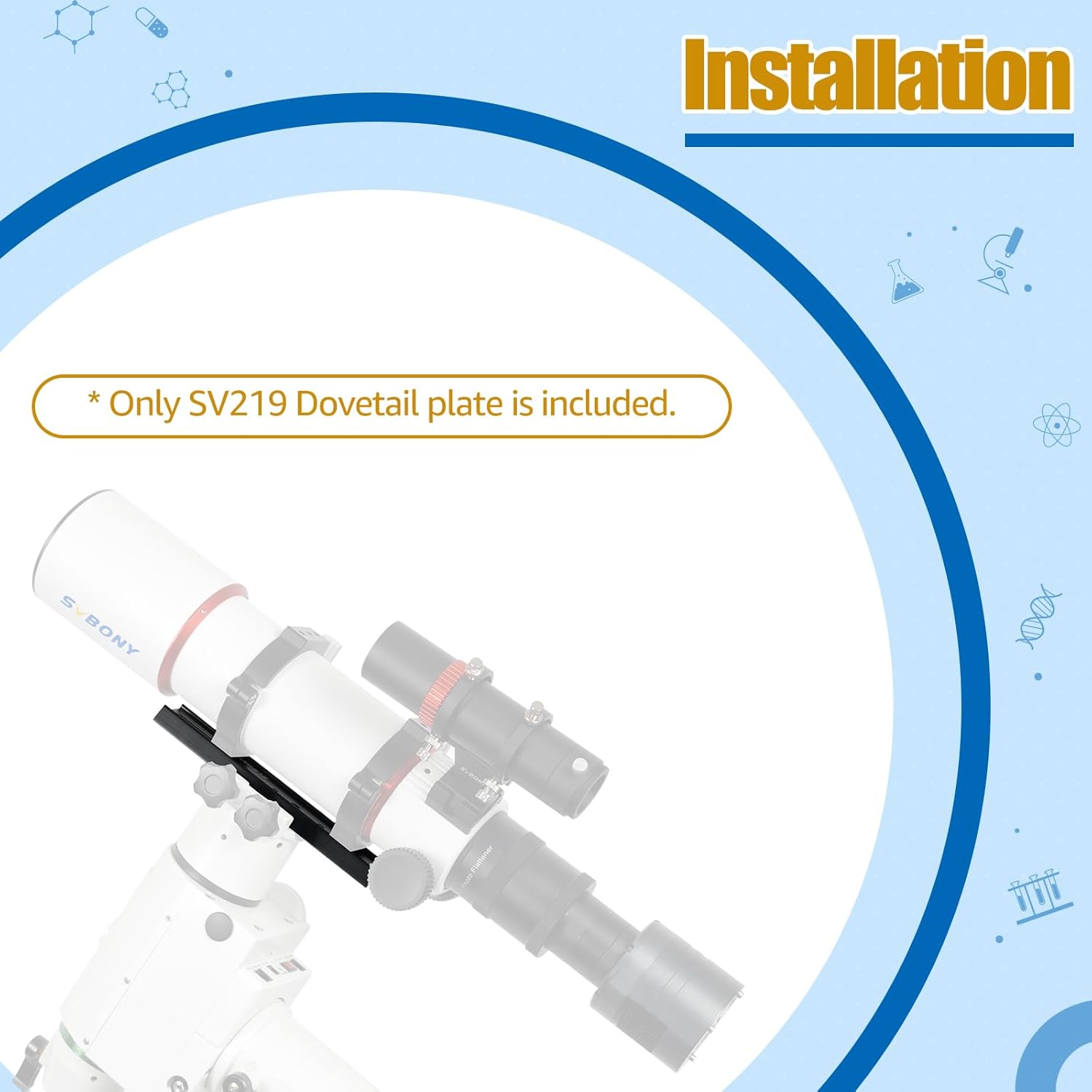 SVBONY SVBONY SV219 Dovetail Mount Plate - 210mm Universal Telescope Accessory for Vixen Saddles & Astrophotography - View 7 of 8