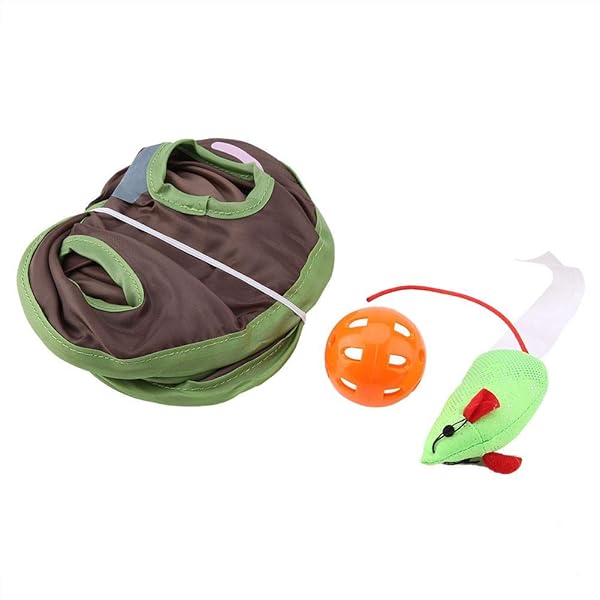 TOPINCN TOPINCN Cat Toy 9 Mouse Holes Interactive Intelligence Training Toy with Bell Ball for Hide and Seek Fun - View 3 of 9