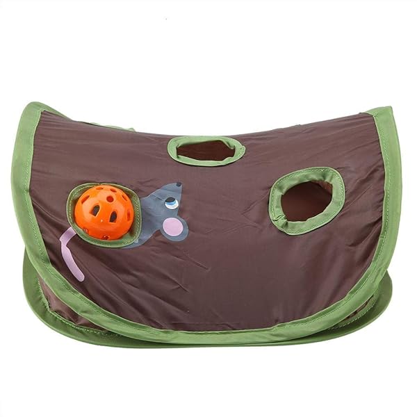 TOPINCN TOPINCN Cat Toy 9 Mouse Holes Interactive Intelligence Training Toy with Bell Ball for Hide and Seek Fun - View 8 of 9